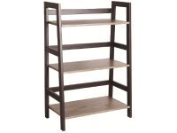 Xtech-3-shelf ladder bookcase-spice brown-XTF-BS145
